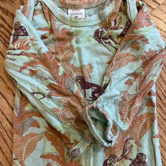 Kate Quinn Bamboo Collection Long Sleeve Lap Neck Footie 0-3M - Picture 2 of 4